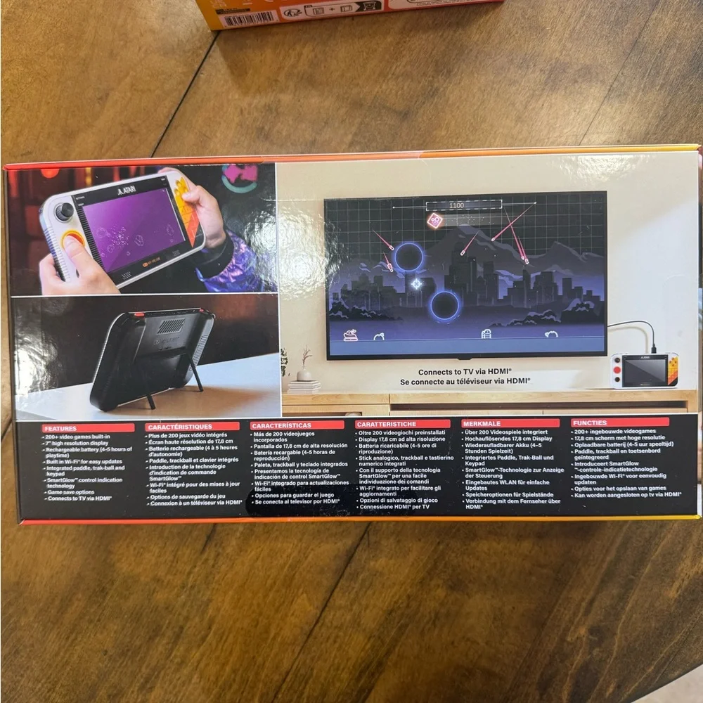 Atari Gamestation Go - White and Orange Handheld Console